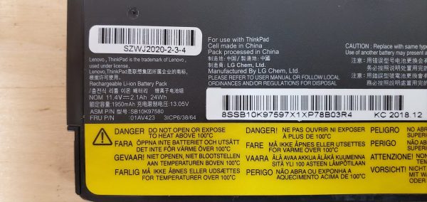 Lenovo 01AV423 Battery - Image 3